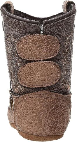 Old West Unisex-Baby Poppets Leather Boots with Velcro Closure in Saudi Arabia
