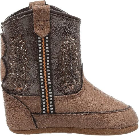 Old West Unisex-Baby Poppets Leather Boots with Velcro Closure in Saudi Arabia