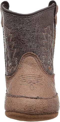 Old West Unisex-Baby Poppets Leather Boots with Velcro Closure in Saudi Arabia