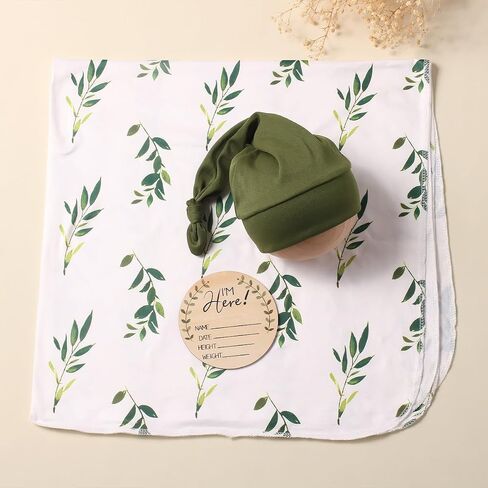 Ylsteed Baby Highland Cow Swaddle Blanket and Headband Set, Newborn Receiving Blanket Swaddle Wrap for Girls and Boys, Swaddling Blankets Neutral for Newborn 32 * 32 in (Highland Cow Pink) in Saudi Arabia