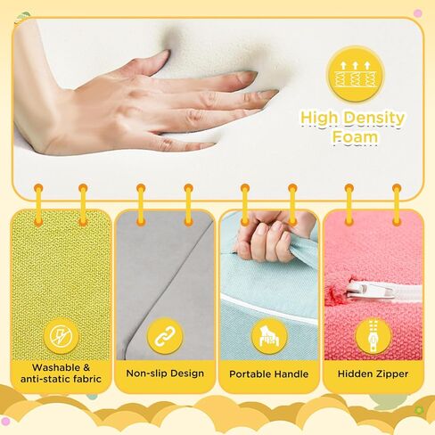 Foam Climbing Blocks for Toddlers 7 PCS Foldable Soft Play Set Toddler Climbing Toys Indoor Baby Climbing Gym Kids Corner Climber in Saudi Arabia