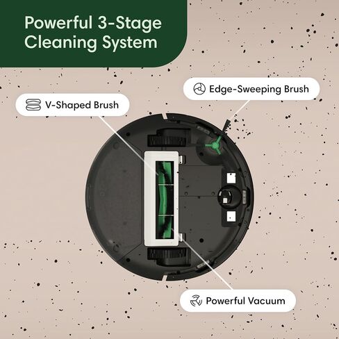 مكنسة الروبوت iRobot Roomba Vac Robot (Q0120) - سهلة الاستخدام، شفط رفع الطاقة، تنظيف متعدد الأسطح، تنظيف التنقل الذكي في صفوف أنيقة، شحن ذاتي، Alexa in Kuwait