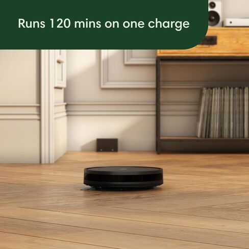 مكنسة الروبوت iRobot Roomba Vac Robot (Q0120) - سهلة الاستخدام، شفط رفع الطاقة، تنظيف متعدد الأسطح، تنظيف التنقل الذكي في صفوف أنيقة، شحن ذاتي، Alexa in Kuwait