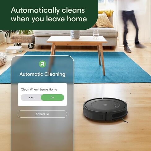 مكنسة الروبوت iRobot Roomba Vac Robot (Q0120) - سهلة الاستخدام، شفط رفع الطاقة، تنظيف متعدد الأسطح، تنظيف التنقل الذكي في صفوف أنيقة، شحن ذاتي، Alexa in Kuwait