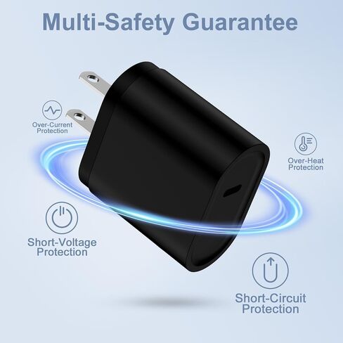 20W Fast Charging Block for iPhone 16/16 Plus/16 Pro/16 Pro Max/15/14, Type C Samsung Power Adapter Wall Plug USB-C Brick for Galaxy S24 Ultra S23 FE S22 S21 FE A06 A15 A35 A14 A54 A13/Z Flip Fold 6 5 in Kuwait