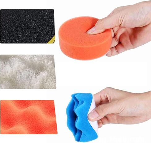 22 Pcs Polishing Pads Kit,3 Inch Sponge Buffing Pads,Buffer for Car Detailing, Polishing Wheel for Drill,Car Buffer Polisher Kit Drill Buffing Kit for Car Polishing, Waxing, Sealing Glaze in Kuwait
