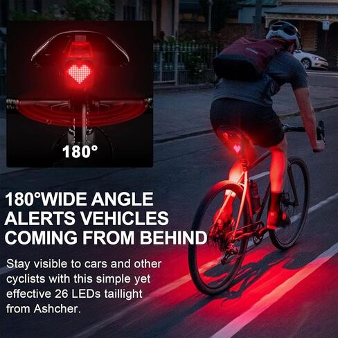Bike Lights, USB Rechargeable Bike Lights Front and Back, 6 Modes Bike Tail Light, Rear Bike Light, IP4 Waterproof Bike Lights for Night Riding(2 Pack) in Saudi Arabia