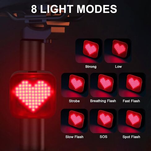 Bike Lights, USB Rechargeable Bike Lights Front and Back, 6 Modes Bike Tail Light, Rear Bike Light, IP4 Waterproof Bike Lights for Night Riding(2 Pack) in Saudi Arabia