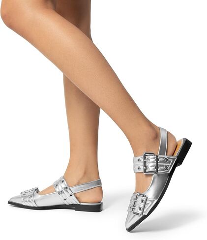 أحذية الباليه المسطحة النسائية من DREAM PAIRS، بمقدمة مدببة وإبزيم مريح، أحذية مسطحة سهلة الارتداء in Saudi Arabia