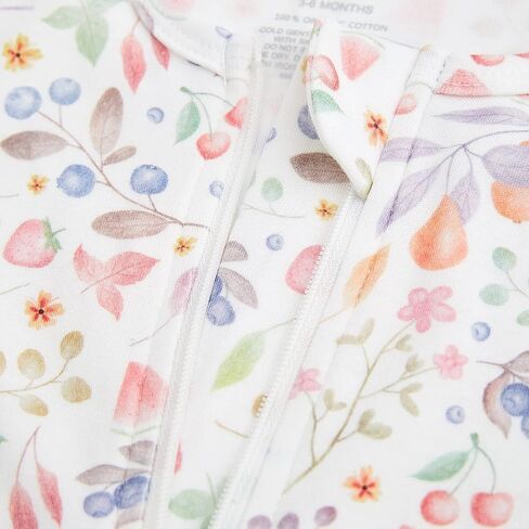 بيجامة أطفال من القطن العضوي من Olivia، ملابس نوم للأولاد والبنات بسحاب أمامي، أكمام طويلة in Kuwait