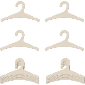 20 Packs Wooden Baby Hangers for Baby Clothes, 9 Inch Wood Newborn Baby Girl Boy Hangers for Nursery Cute Kids Toddlers Children Infant Hangers for Baby Shower Crate Closet Clothing Storage