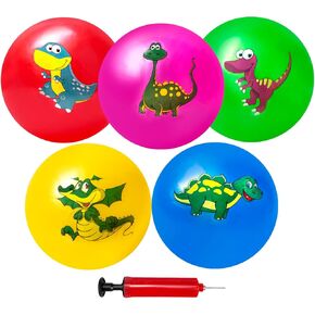 Hymaz 20P Knobby Balls for Kids Toddlers,9 Inch Bouncy Sensory Balls Spiky Massage Stress Balls Sensory Balls Party Favors,Toys Balls for Kids Toddlers,Fun Beach Ball with Pump