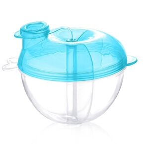 Accmor Baby Formula Dispenser for On-The-Go Feedings, Three-Compartment Non-Spill Formula Container to Go, Snack Milk Powder Dispenser for Traveling with Infant Toddler, Pink
