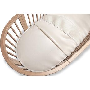 Naturepedic Organic Breathable Oval Crib Mattress (for Stokke Sleepi Bed) V2 (27"x47"x3")