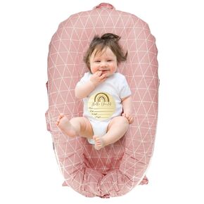 Newborn Lounger Cover for DockATot Deluxe, 100% Cotton Cover for Dock A Tot (Pink)