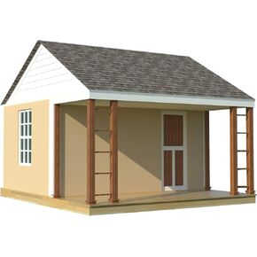 DIY 1 Room Cabin Building Plans - Create Your Own Cozy Micro Cottage Guest House