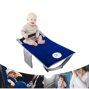 Toddler Airplane Bed, Kids Airplane Seat Extender Travel Bed, Kids Airplane Travel Essentials, Airplane Must Have for Toddlers, Baby Portable Plane Bed Foot Rest for Flights