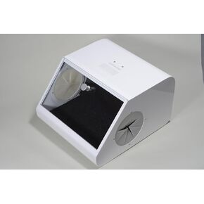 Dental Lab Sandblaster Tempered Glass Baffle High Strength LED Vacuum Dust Collector Vacuum Extractor Box with 2 Filters