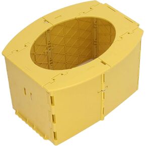 Portable Potty for Toddler Travel, Foldable Toddler Toilet Seat Travel Potty Training Toilet for Boys Girls, Mobile Folding Toilet for Car, Camping, Tourism, Outdoor, Indoor (Yellow)