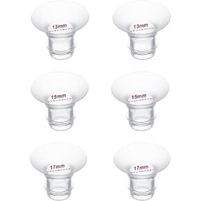 6pc Flange Inserts 17/19/21mm for Momcozy S9 Pro Hands Free Breast Pump,Compatible with S9/S10/S12 Wearable Breast Pump.Suitable for Medela,Spectra Shields/Flanges,Reduce 24mm to Correct Size,2pc/Each