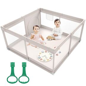 Baby Playpen,Playpen for Babies and Toddlers, Play Pen for Kids, Play Pen for Babies and Toddlers (59 * 59 inch playpen Without mat)