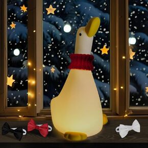 Cute Duck Silicone Night Light for Kids - Colorful, Dimmable, Rechargeable, Nursery Lamp for Breastfeeding, Room Décor