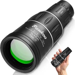 40X60 High Power Monocular Telescope with Smartphone Holder & Tripod, Power Prism Compact Monoculars for Adults, HD Monocular Scope for Bird Watching Hiking Concert Travelling