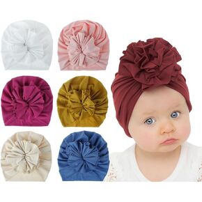 Baby-Girls Turban,Baby Girl Hat,Turban Hats for Infant Toddlers Girls, Baby Turban Hats with Bow Cap