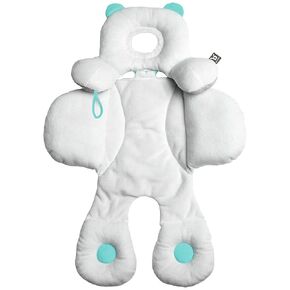 BENBAT Total Body Baby Support Pillow - Stroller Or Car Seat Baby Body Support Pillow - Baby Head Support Pillow and Body Support for Babies - Newborn Gifts and Gifts for Baby Shower (White)
