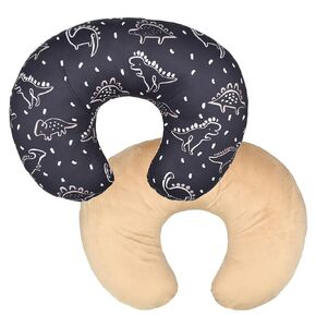 Nursing Pillow Cover Stretchy Pillow Slipcovers for Breastfeeding Moms Two-Sided Design (Sunflower)
