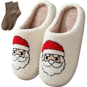 Happy Face Slippers for Women Men,Retro Soft Cozy Comfy Plush Lightweight House Slippers Slip-on Indoor Outdoor Slippers,Slip on Anti-Skid Sole