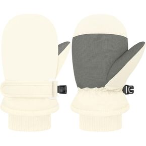 Olreco Toddler Mittens Waterproof Toddler Snow Gloves Baby Mittens Winter Kids Ski Gloves Infant Mittens Boys Girls Gloves