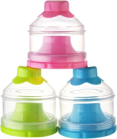 Accmor Baby Formula Dispenser, Non-Spill Stackable Formula Dispenser On The Go, Baby & Kids Snack Containers, Formula Container for Travel, BPA Free in Saudi Arabia