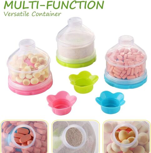Accmor Baby Formula Dispenser, Non-Spill Stackable Formula Dispenser On The Go, Baby & Kids Snack Containers, Formula Container for Travel, BPA Free in Saudi Arabia