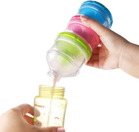 Accmor Baby Formula Dispenser, Non-Spill Stackable Formula Dispenser On The Go, Baby & Kids Snack Containers, Formula Container for Travel, BPA Free in Saudi Arabia