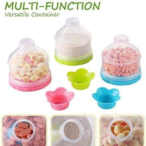 Accmor Baby Formula Dispenser, Non-Spill Stackable Formula Dispenser On The Go, Baby & Kids Snack Containers, Formula Container for Travel, BPA Free in Saudi Arabia