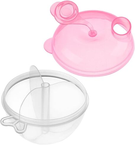 Accmor Baby Formula Dispenser for On-The-Go Feedings, Three-Compartment Non-Spill Formula Container to Go, Snack Milk Powder Dispenser for Traveling with Infant Toddler, Pink in Kuwait