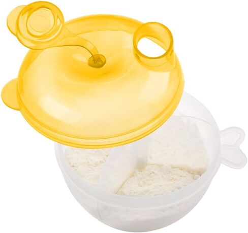 Accmor Baby Formula Dispenser for On-The-Go Feedings, Three-Compartment Non-Spill Formula Container to Go, Snack Milk Powder Dispenser for Traveling with Infant Toddler, Pink in Kuwait