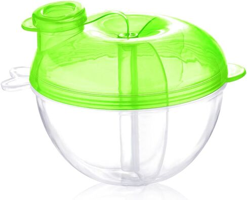 Accmor Baby Formula Dispenser for On-The-Go Feedings, Three-Compartment Non-Spill Formula Container to Go, Snack Milk Powder Dispenser for Traveling with Infant Toddler, Pink in Kuwait