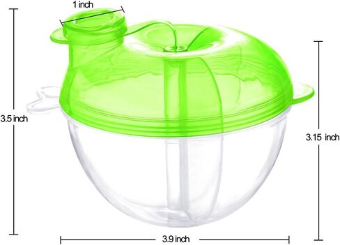 Accmor Baby Formula Dispenser for On-The-Go Feedings, Three-Compartment Non-Spill Formula Container to Go, Snack Milk Powder Dispenser for Traveling with Infant Toddler, Pink in Kuwait