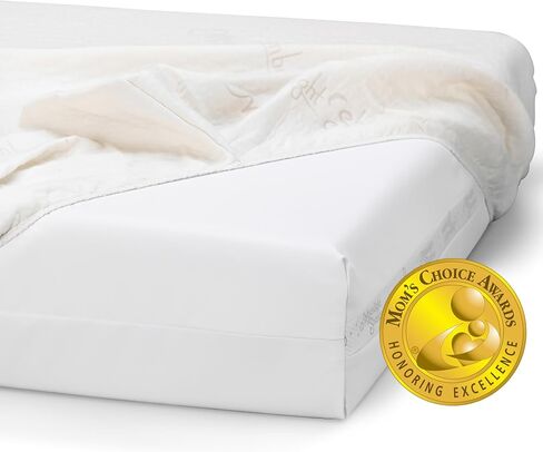 Little Dreamer Crib Mattress Cover, Ecru, Hypoallergenic - Mattress Not Included | Plush Cotton and Hypoallergenic in Kuwait
