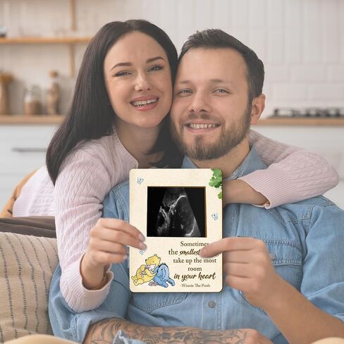 Winnie Pregnancy Milestone Keepsake & Ultrasound Picture Frame - Baby Shower Sign & Decor - Gifts for Gender Reveal in Saudi Arabia