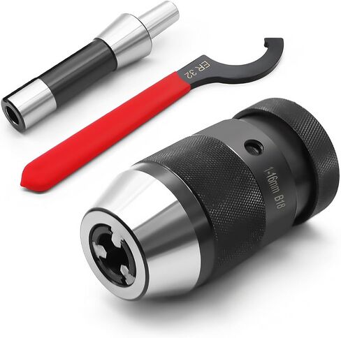 Super Heavy Duty 1/32"-5/8" B18 Drill Chuck with R8 Shank Adapter Precision Integrated Keyless Drill Chuck in Saudi Arabia