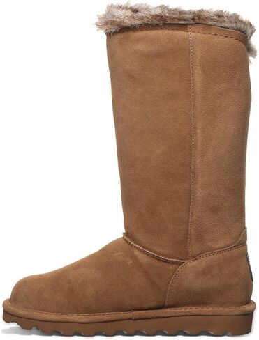 BEARPAW Women's Emery Classic Suede Slip on Winter Boot Snow in Saudi Arabia