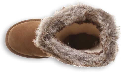 BEARPAW Women's Emery Classic Suede Slip on Winter Boot Snow in Saudi Arabia