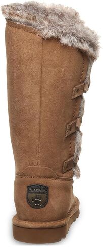 BEARPAW Women's Emery Classic Suede Slip on Winter Boot Snow in Saudi Arabia