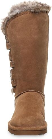 BEARPAW Women's Emery Classic Suede Slip on Winter Boot Snow in Saudi Arabia