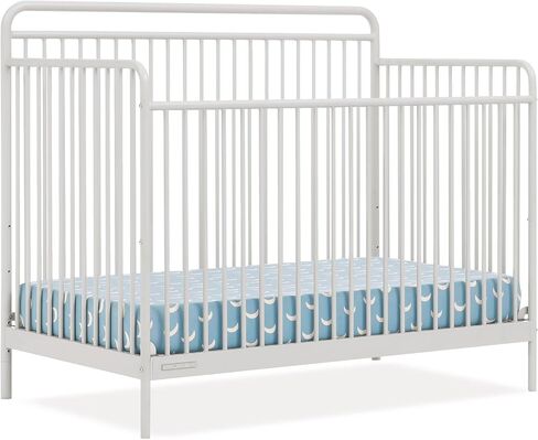 Delta Children Farmhouse 6-in-1 Convertible Crib - Greenguard Gold Certified, Textured White in Saudi Arabia