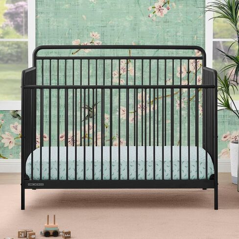 Delta Children Farmhouse 6-in-1 Convertible Crib - Greenguard Gold Certified, Textured White in Saudi Arabia