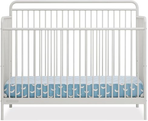 Delta Children Farmhouse 6-in-1 Convertible Crib - Greenguard Gold Certified, Textured White in Saudi Arabia